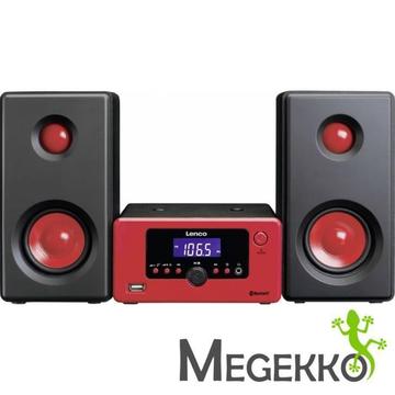 Lenco MC-020 Stereo Set in het rood