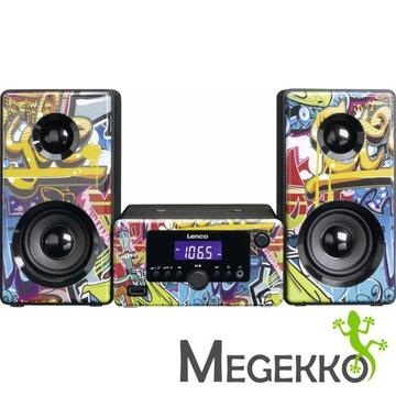 Lenco MC-020 Stereo Set in Graffiti uitvoering