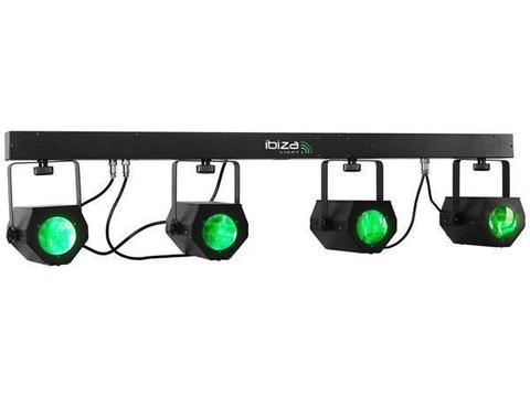 Ibiza 4Moon-Bar LED Lichteffect T-Bar 228 RGBWA DMX