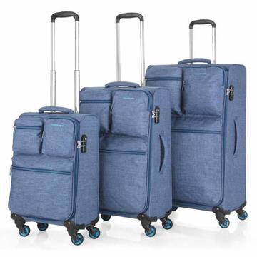 Carryon cargo kofferset blauw tsa inhoud 90, 55 en 30 liter