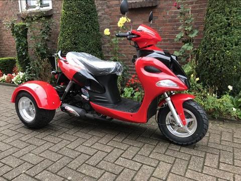 Gomax Hero 3 wiel benzine scooter geen rijbewijs nodig