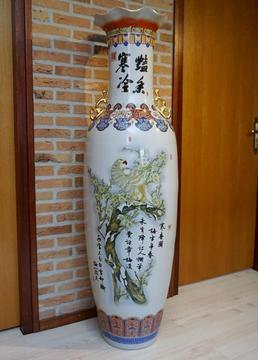 Large Chinees Floor Vase. 1.60m grote Chinese vaas Vloervaas