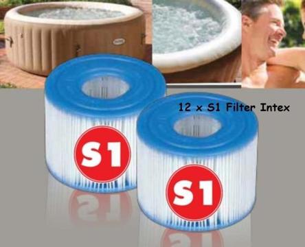 6x Intex Pure Spa S-1 Filter 6 stuks opblaas bubbelbad jacuz