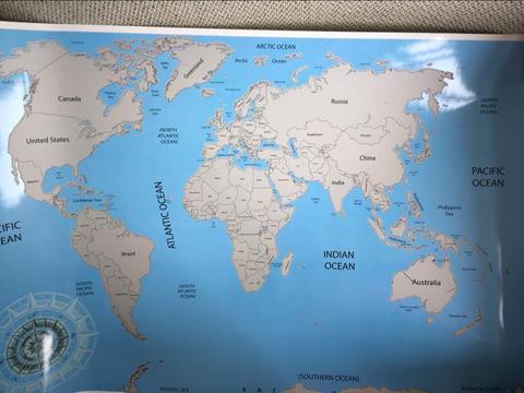 Kras Wereldkaart Scratch Map Reizen Travel Hobby Vrije Tijd