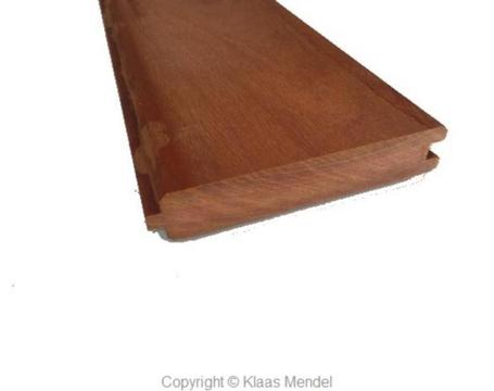 Damwand planken Hardhout 2.8 x 13.5 cm