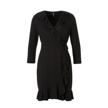 VERO MODA wikkeljurk met ruches maat 40 (L)