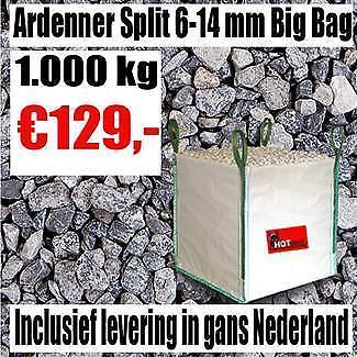 Ardenner Split 6-14mm Big Bag 1,000Kg €129,- thuis bezorgd