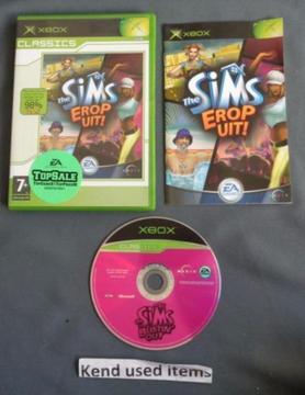 XBOX The Sims Erop uit Bustin' out COMPLEET PAL English 7+ v