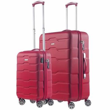 Carryon transfer kofferset rood set 2 koffers 92 en 32 lit
