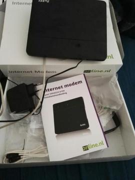 Zyxel recente modem glans zwart VMG8324-B10A 15€ vaste pr#