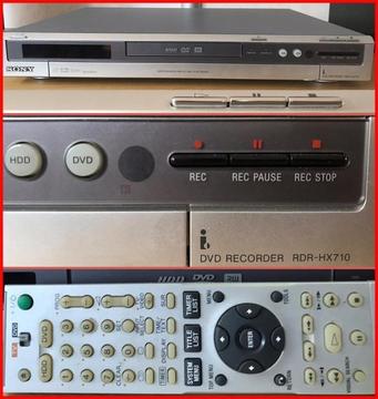 Goede Sony DVD speler/HDD-recorder, model DR-HX710