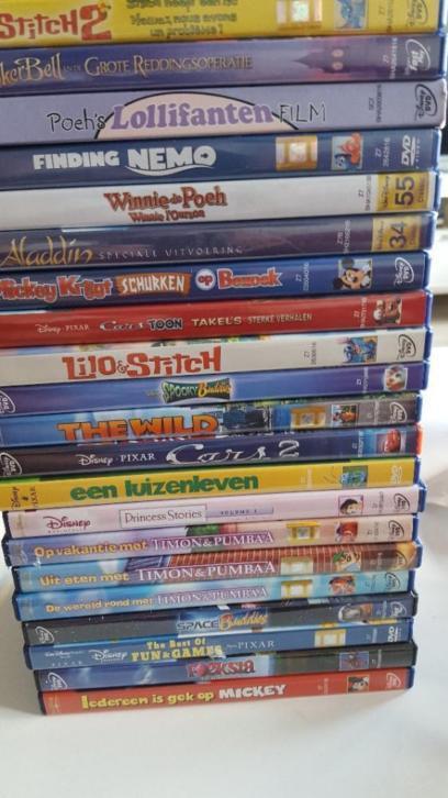 21 walt disney dvd klassiekers ( 45 euro incl verz.)