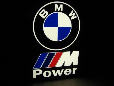 BMW M POWER Lichtbak Lichtreclame 60x47x14 cm