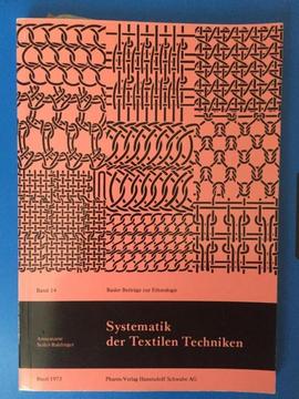Boek over textiel: Systematik der textilen techniken (Duits)