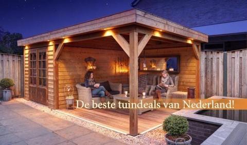 Goedkoopste blokhutten van Nederland! Tuinhuis blokhut