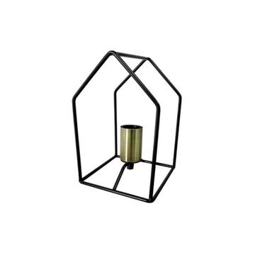 Tafellamp Huisje of Vierkant Staal Zwart