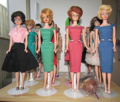 Vintage barbies barbiepoppen verzameling