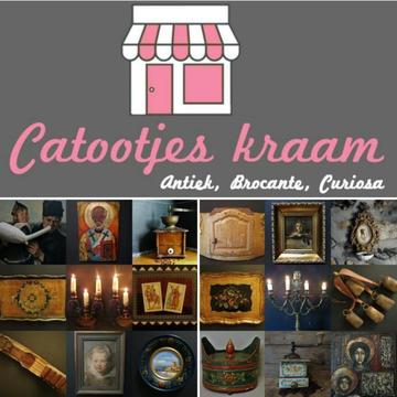 Antiek brocante curiosa vintage Catootjeskraam webwinkel