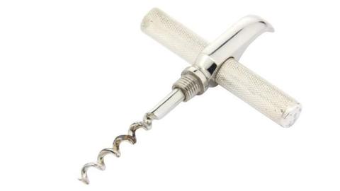 Zilveren flesopener/kurkentrekker