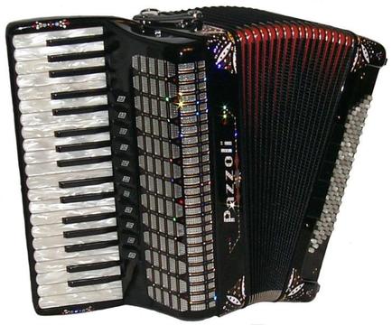 Verkoop nieuwe en tweedehands accordeons Pazzoli en andere
