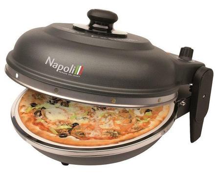 Optima Napoli Pizza Express steenoven gietijzer zwart