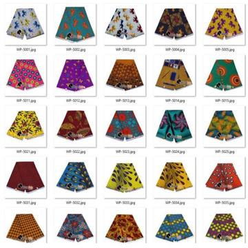 Diverse Afrikaanse Wax print stoffen - Ankara Fabric katoen