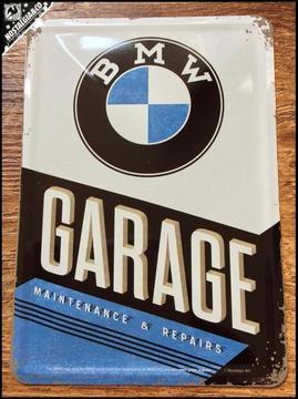 BMW Garage Metalen ReclameKaart mini reclamebord