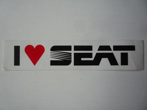 Sticker I Love SEAT