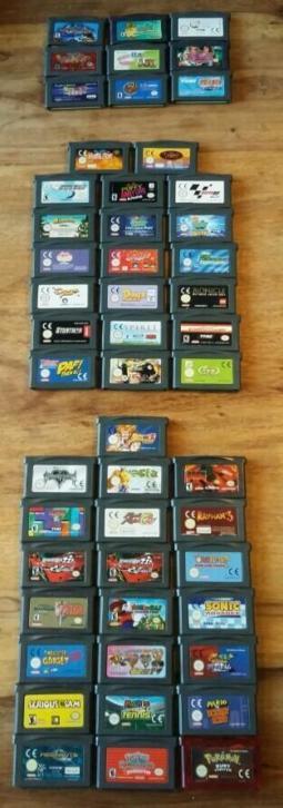 Nintendo Game Boy Advance games Zelda/Tetris/Pokemon/Mario