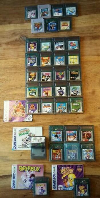 Nintendo Game Boy Color games Pokemon/Warioland 3/DBZ/Klax