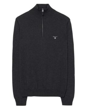 Gant Sweater Half-zip Grijs