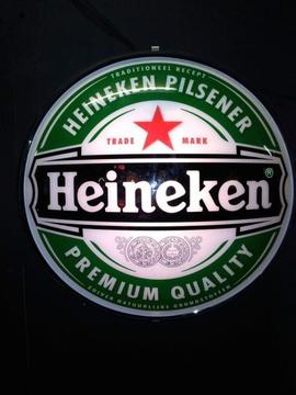 Heineken bier lichtbak schaal met verlichting kroeglamp