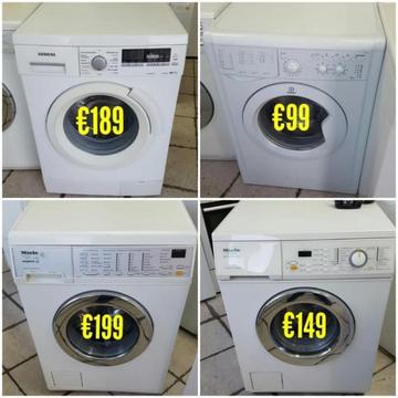 Nette en jonge wasmachines van topmerken + garantie (SALE)