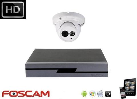 Foscam IP kit 1x dome HD camerabewaking set