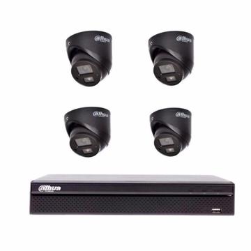 2MP Dahua beveiligingscamera systeem/4CH DVR + 4 x camera's
