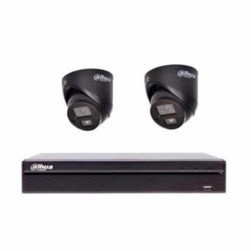 2MP Dahua beveiligingscamera systeem/4CH DVR + 2 x camera's