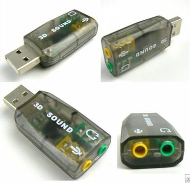 USB geluidskaart dolbi 3D 5.1 sound dongel adapter soundcard