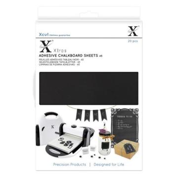 DoCrafts Xcut Xtra's A5 adhesive chalkboard sheets 20 stuks