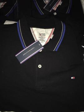 Tommy Hilfiger Polo's Rode/Blauwe Kraag