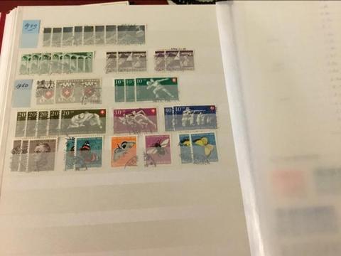 39 postzegels Zwitserland 1949 gest