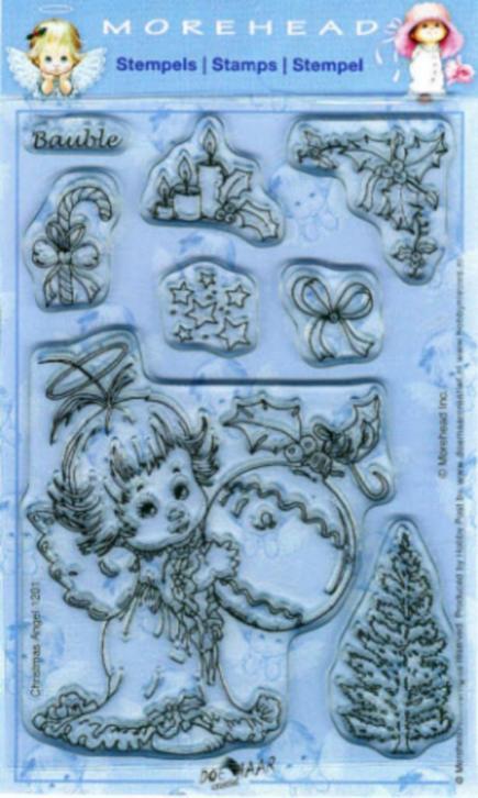 Morehead stempel clear Christmas Angel Bauble 1201