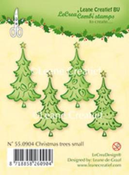 Leane Creatief clear stamp Christmas trees small 55.0904