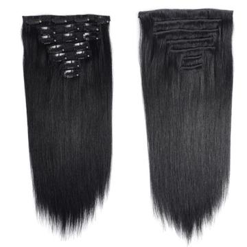 Clip in hair-extensions silky straight 140 gram