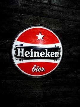 Heineken bier lamp schaal 50cm met verlichting €125,
