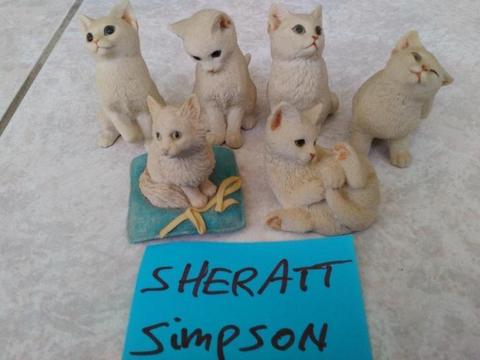Sheratt & simpson katten poezenbeeldjes kerst kado idee