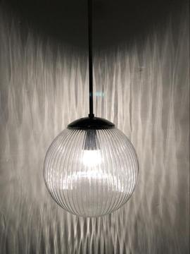 Art deco lamp / vintage lamp / glazen lamp / bolglaslamp