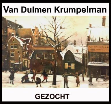 Van Dulmen Krumpelman GEZOCHT