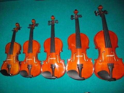 1/16 t/m 4/4 viool voor starters & gevorderden (speelkaar)