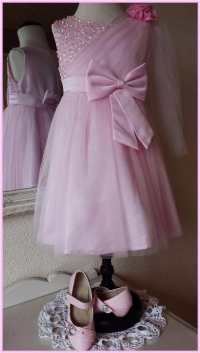 146 roze bruidsmeisjes feest communie kleding Lorena