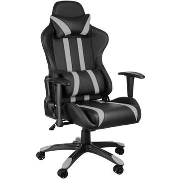 Premium racing bureaustoel zwart / grijs 402231